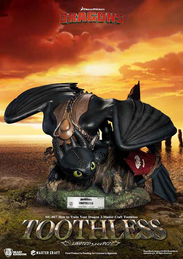 How to Train Your Dragon 2 Toothless (MC-067) 18 Inch Wide Master Craft Statue