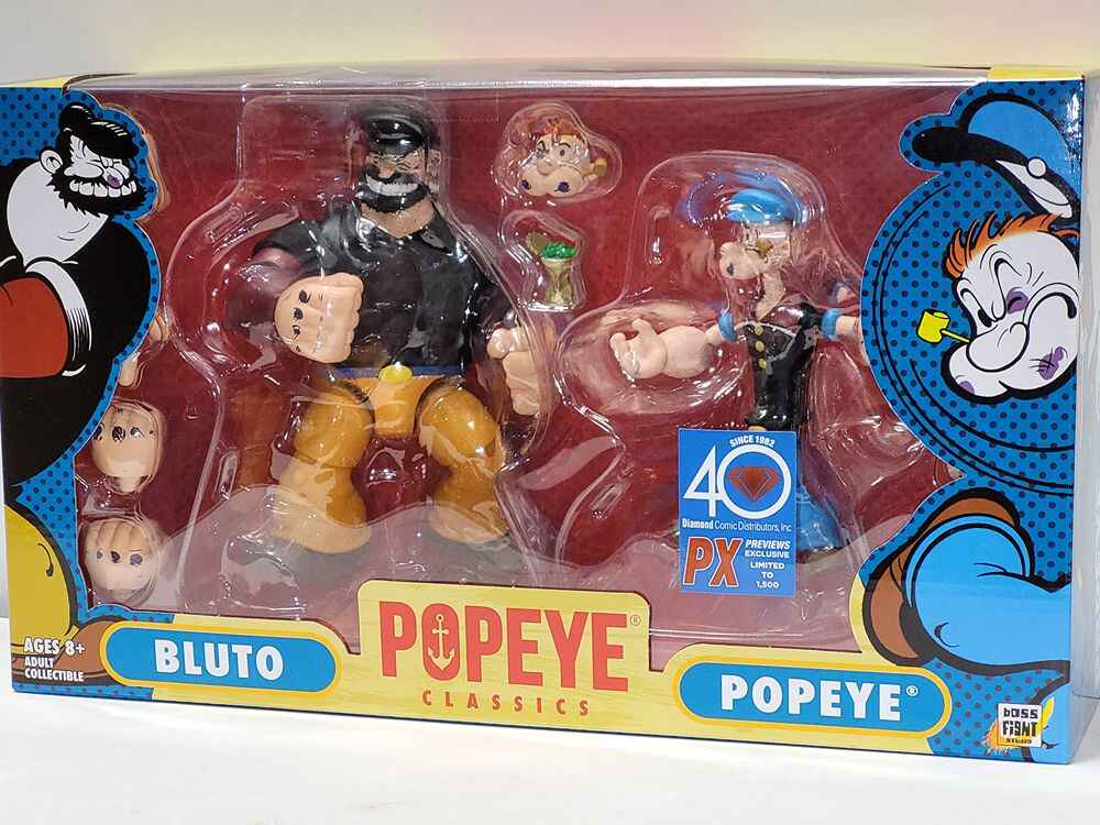 Popeye Classics: Bluto and Pope PX Exclusive 2-Pack 1:12 Scale 6 Inch Action Figure