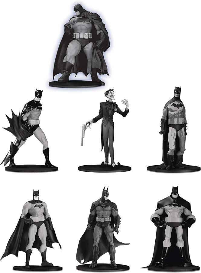 DC Collectibles Batman Black & White Mini Figure 7 Pack Box Set Three #3