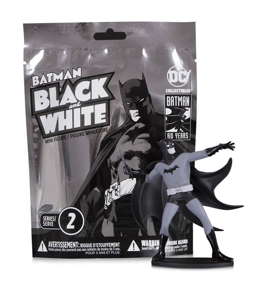 DC Collectibles Batman Black & White Series 2 Mini 3.75 Inch Figures Blind Bag 1 Pack