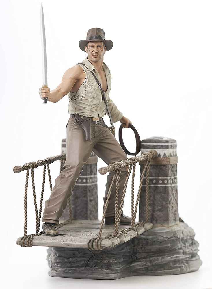 Indiana Jones The Temple of Doom Rope Bridge Deluxe 11 Inch PVC Statue Diorama Figure