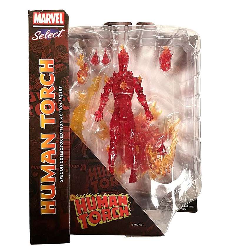 Marvel Select Human Torch 7 Inch Action Figure