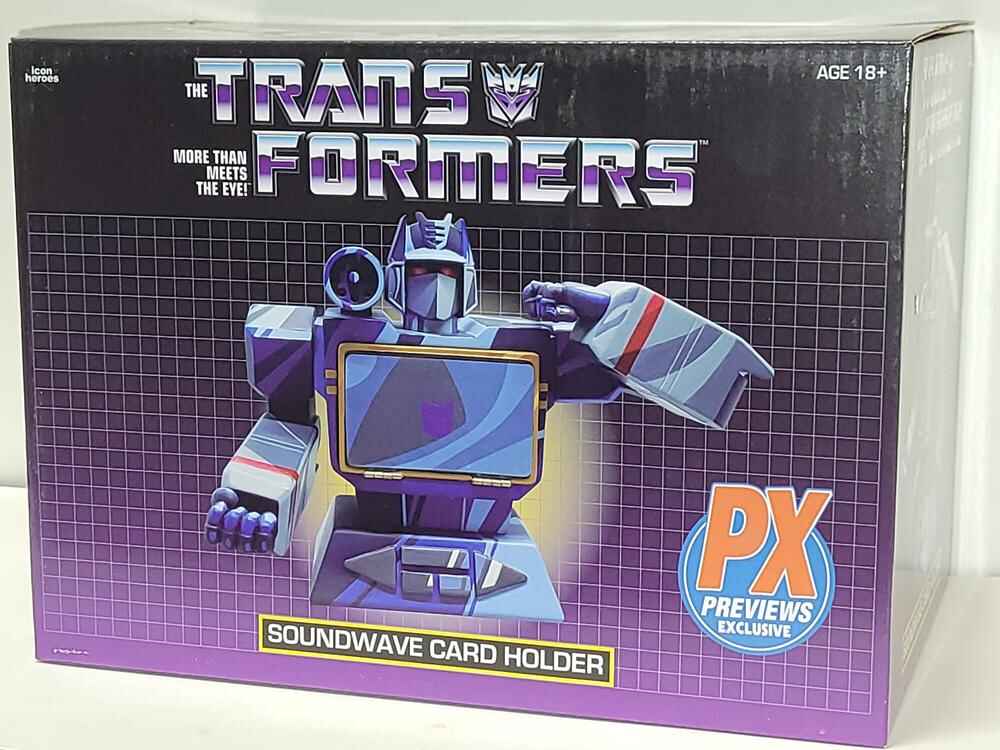 Transformers Soundwave Bust PX Exclusive Resin Bust Business Card Holder
