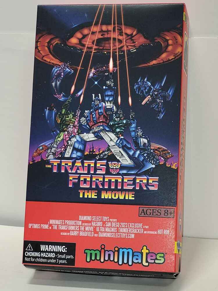 Transformers Comic-Con 2023 Exclusive 2 Inch Figures VHS Minimates Box set