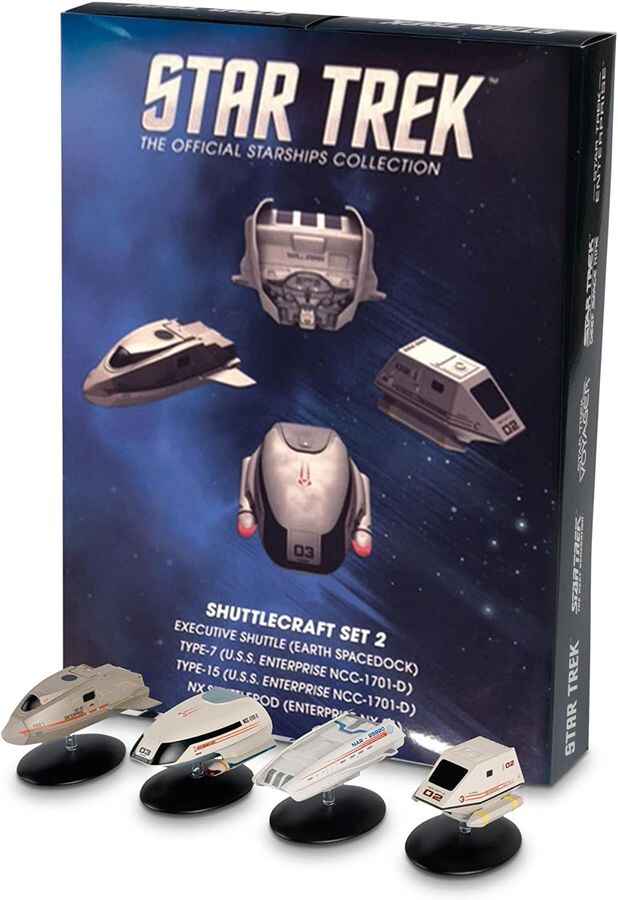 Star Trek Shuttlecraft Set 2 (4) Collector Diecast Starship