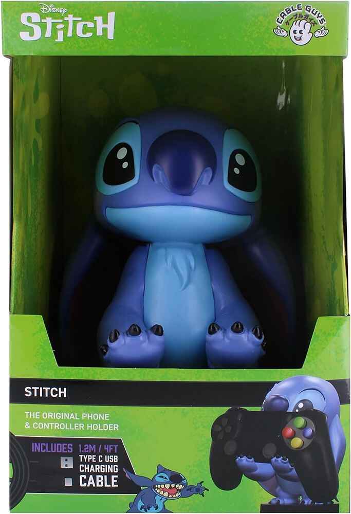 Cable Guy - Disney Lilo & Stitch Stitch (Classic) 8.5 Inch Figure Mobile Phone and Controller Holder/Charger