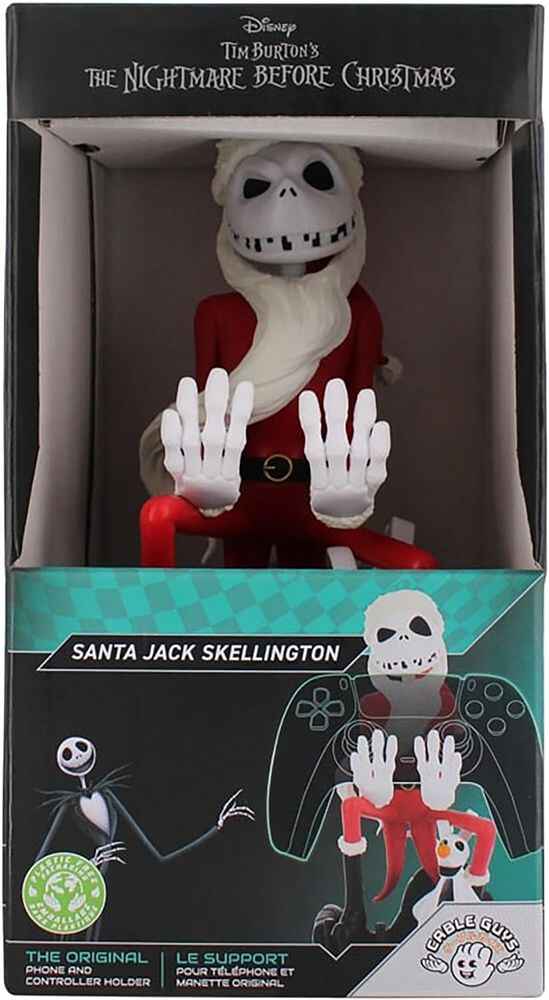 Cable Guys - Disney Nightmare Before Christmas Santa Jack Skellington 8.5 Inch Mobile Phone and Controller Holder