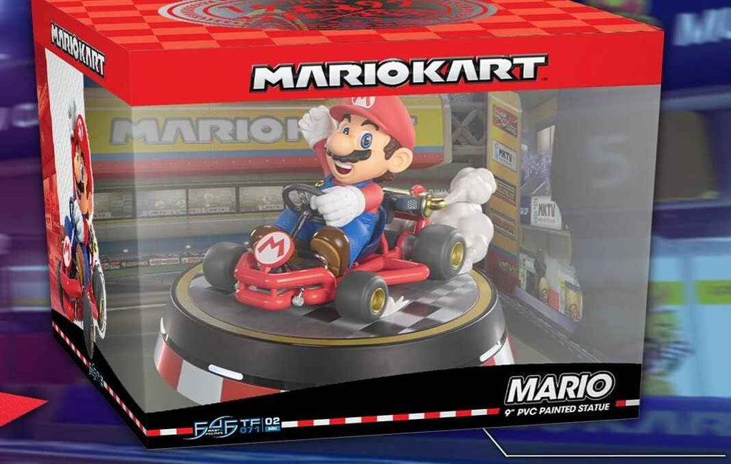 Mario Kart Video Game - Mario 9 Inch Collectors Edition Painted PVC Statue