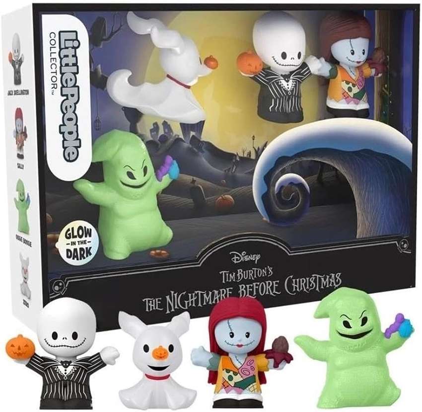 Fisher Price Disney Little People The Nightmare Before Christmas 2.5 Inch 4-Pack Boxed Set