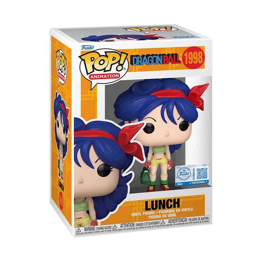 Pop Animation Dragon Ball 3.75 Inch Vinyl Figure - Lunch (Blue Hair) (BoxLunch Exclusive) #1998
