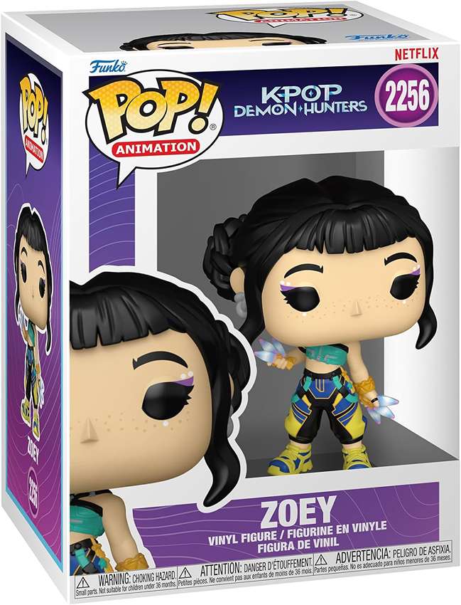 Pop Animation Kpop Demon Hunters 3.75 Inch Vinyl Figure - Zoey #2256