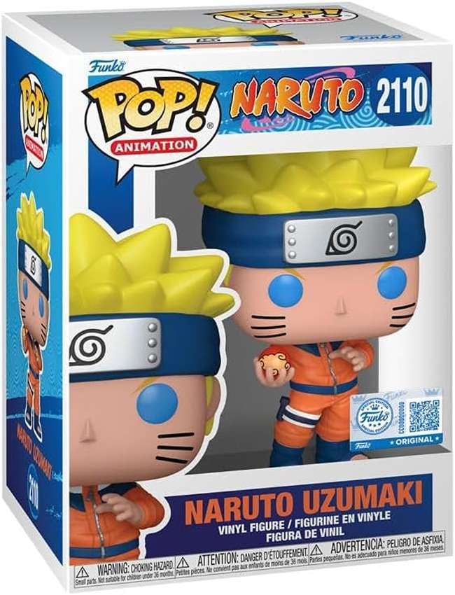 Pop Animation Naruto 3.75 Inch Vinyl Figure - Naruto Uzumaki w/Balloon Exclusive #2110