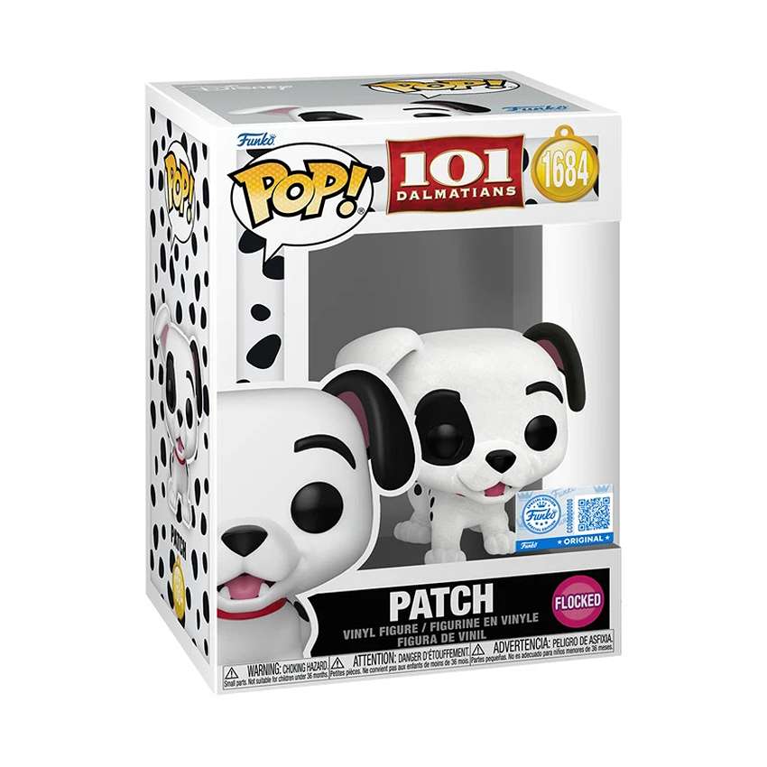 Pop Disney 101 Dalmatians 3.75 Inch Vinyl Figure - Patch Flocked Exclusive #1684