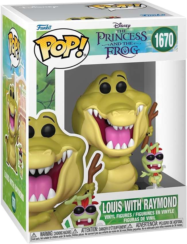 Pop Disney Princess & The Frog 3.75 Inch Vinyl Figure - Louis w/ Raymond #1670