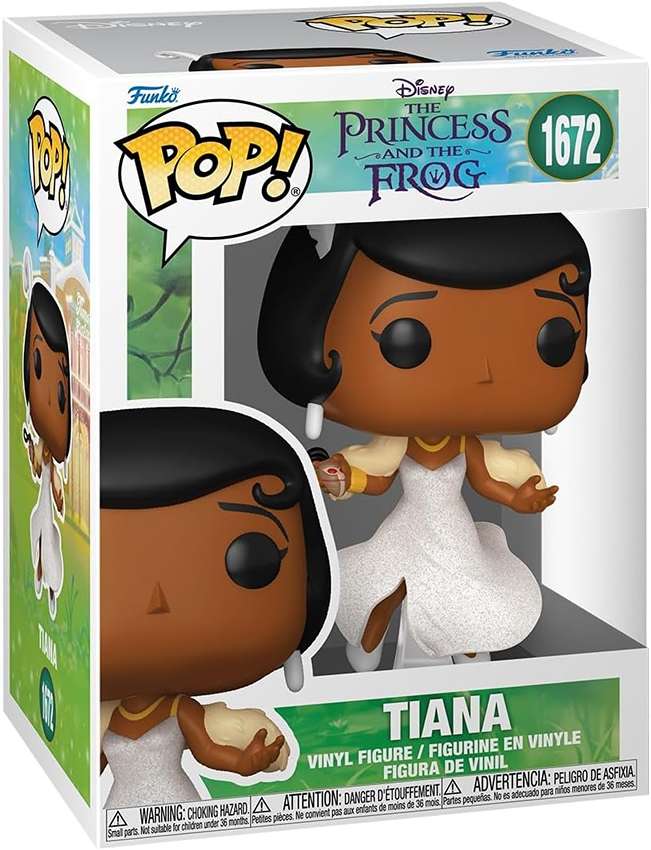 Pop Disney Princess & The Frog 3.75 Inch Vinyl Figure - Tiana w/ Glitter #1672