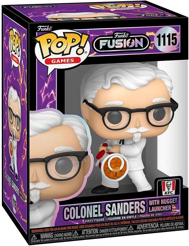 Pop Games Fusion Icons KFC 3.75 Inch Vinyl Figure - Colonel Sanders #1115