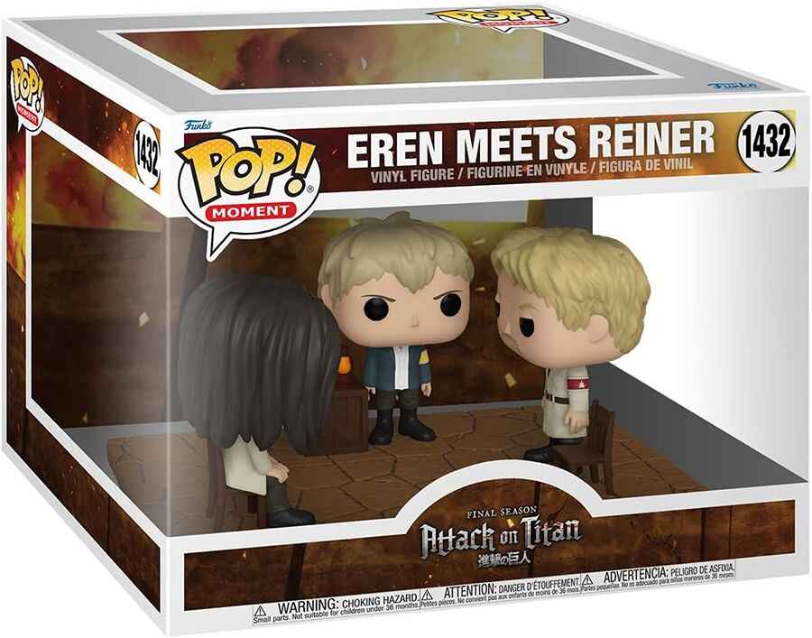 Pop Moment Attack on Titan Deluxe 3.75 Inch Vinyl Figure - Eren Meets Reiner #1432