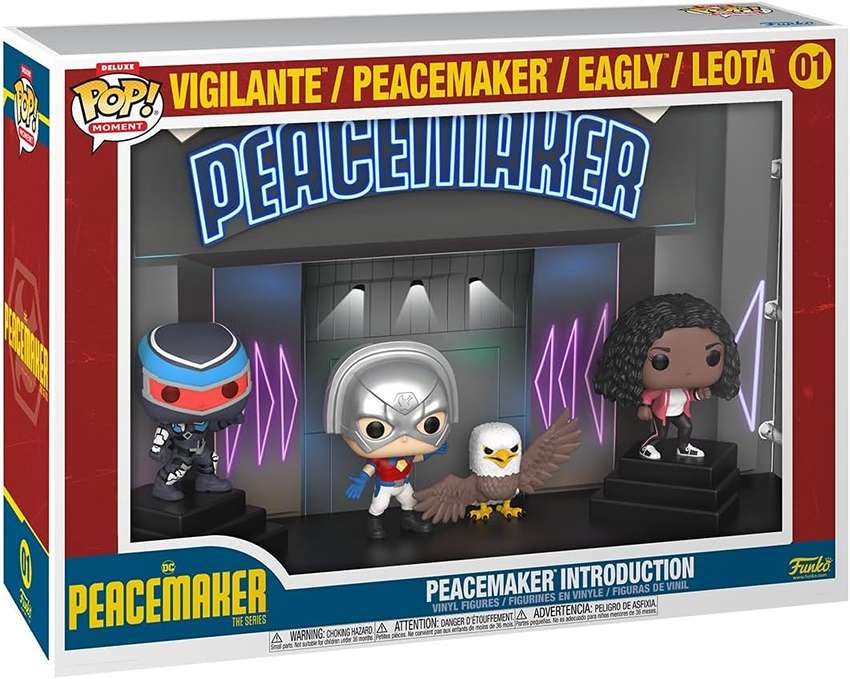 Pop Moment Deluxe DC Television 3.75 Inch Vinyl Figure - Peacemaker Introduction #01