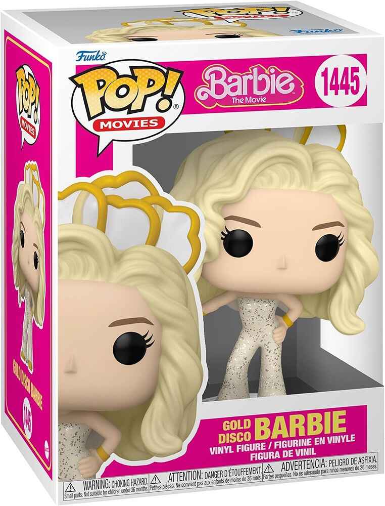 Pop Movies Barbie 3.75 Inch Vinyl Figure - Gold Disco Barbie #1445