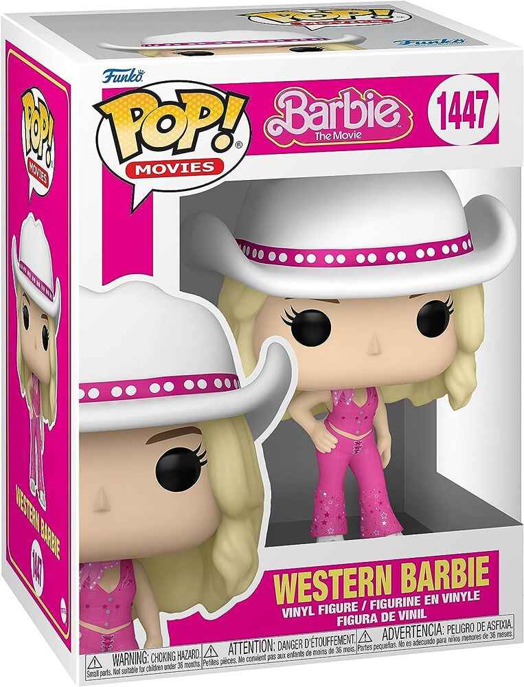 Pop Movies Barbie 3.75 Inch Vinyl Figure - Western Barbie #1447