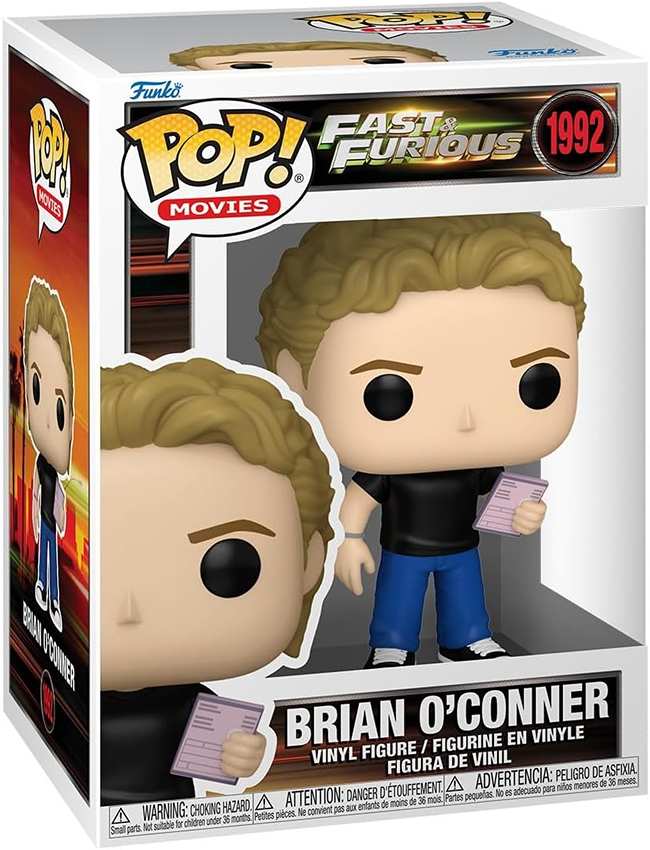 Pop Movies Fast and Furious 3.75 Inch Vinyl Figure - Brian O'Connor #1992