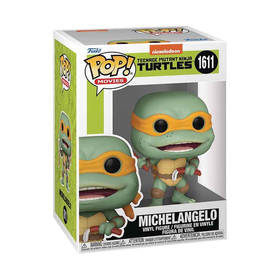 Pop Movies Teenage Mutant Ninja Turtles 3.75 Inch Vinyl Figure - Michelangelo #1611