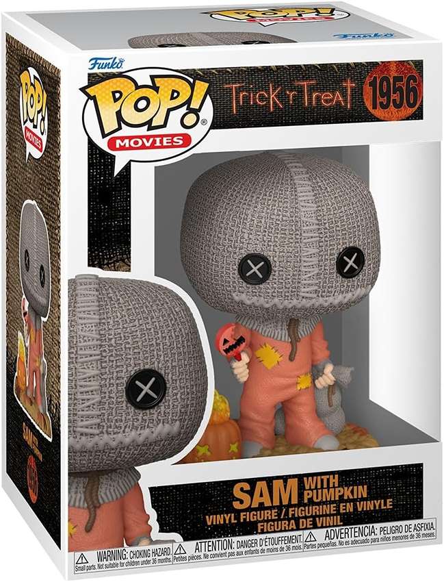 Pop Movies Trick R Treat 3.75 Inch Vinyl Figure - Sam w/ Pumpkin #1956