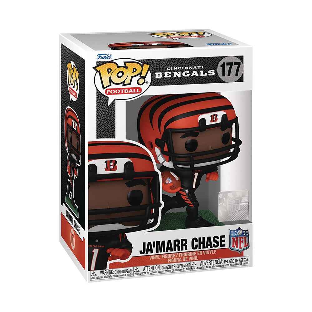 Pop Sports NFL Football 3.75 Inch Vinyl Figure - Ja'Marr Chase #177 Cincinnati Bengals
