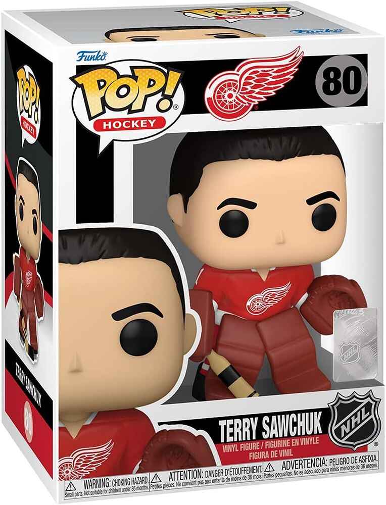Pop Sports NHL Legends Hockey 3.75 Inch Action Figure - Terry Sawchuk (Red Wings) #80