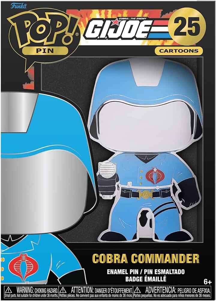 Funko POP Enamel Pin Cartoons G.I. Joe 4 Inch - Cobra Commander #25