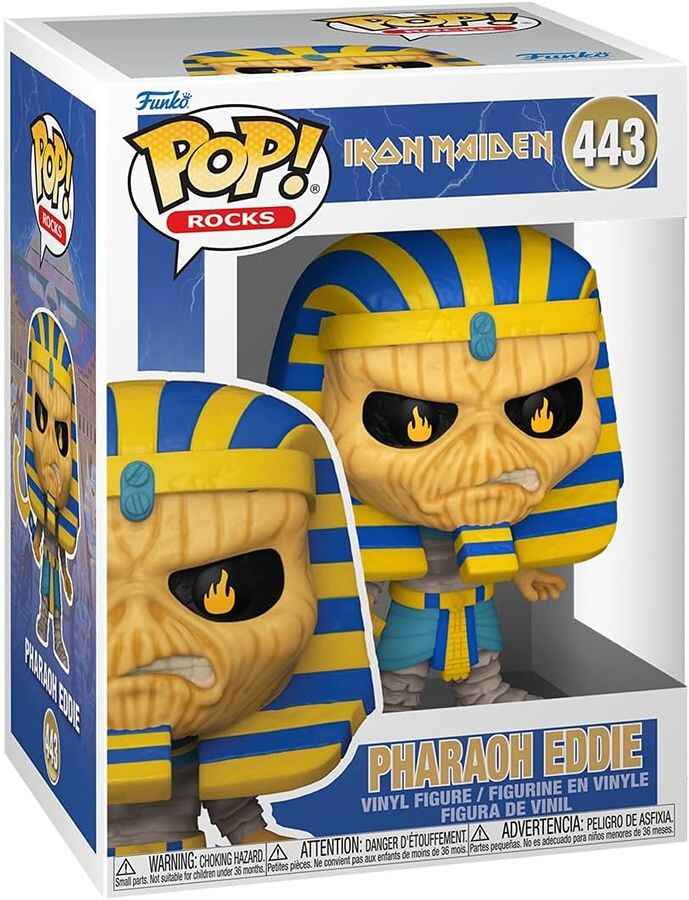 Funko Pop Rocks Music Iron Maiden 3.75 Vinyl Figure - Pharaoh Eddie #443