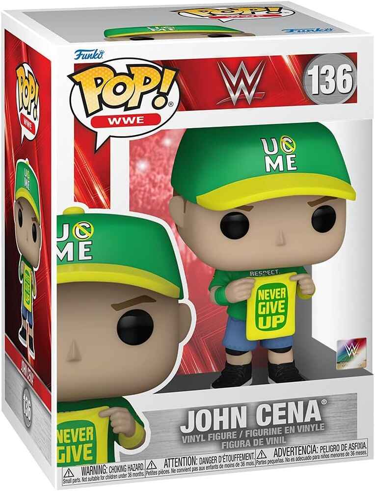 Pop Sports WWE Wrestling 3.75 Inch Vinyl Figure - John Cena (Never Give up) #136