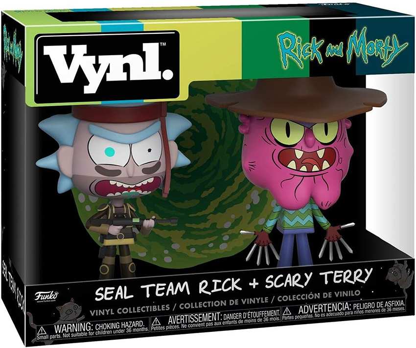 Rick and Morty Vynl Seal Team Rick + Scary Terry 3.75 Inch 2-Pack Adult Swim