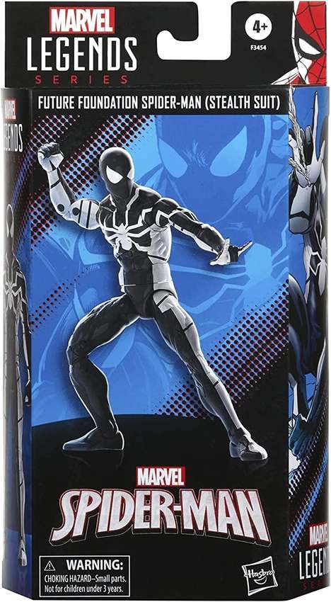 Marvel Legends Spider-Man Future Foundation Spider-Man (Stealth Suit) 6 Inch Action Figure