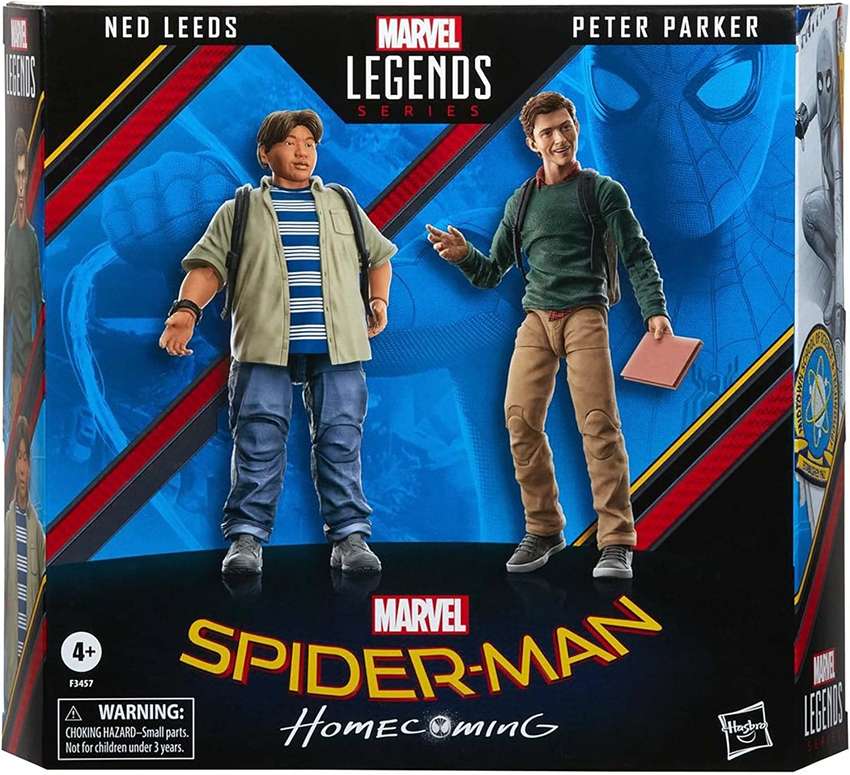 Marvel Legends Spider-Man: Homecoming Movie Ned Leeds & Peter Parker 2-Pack 6 Inch Action Figure