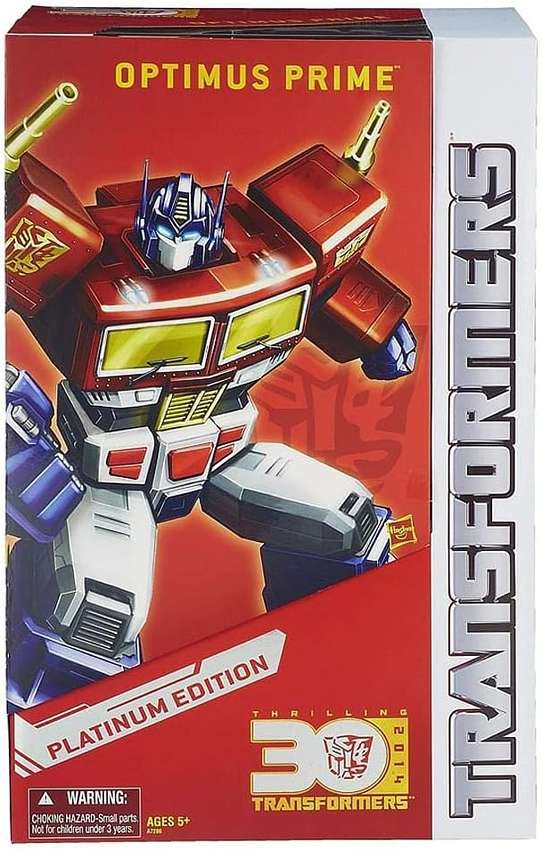 Transformers Optimus Prime Platinum (Year of the Horse) 30th Ann Edition 10 Inch Action Figure