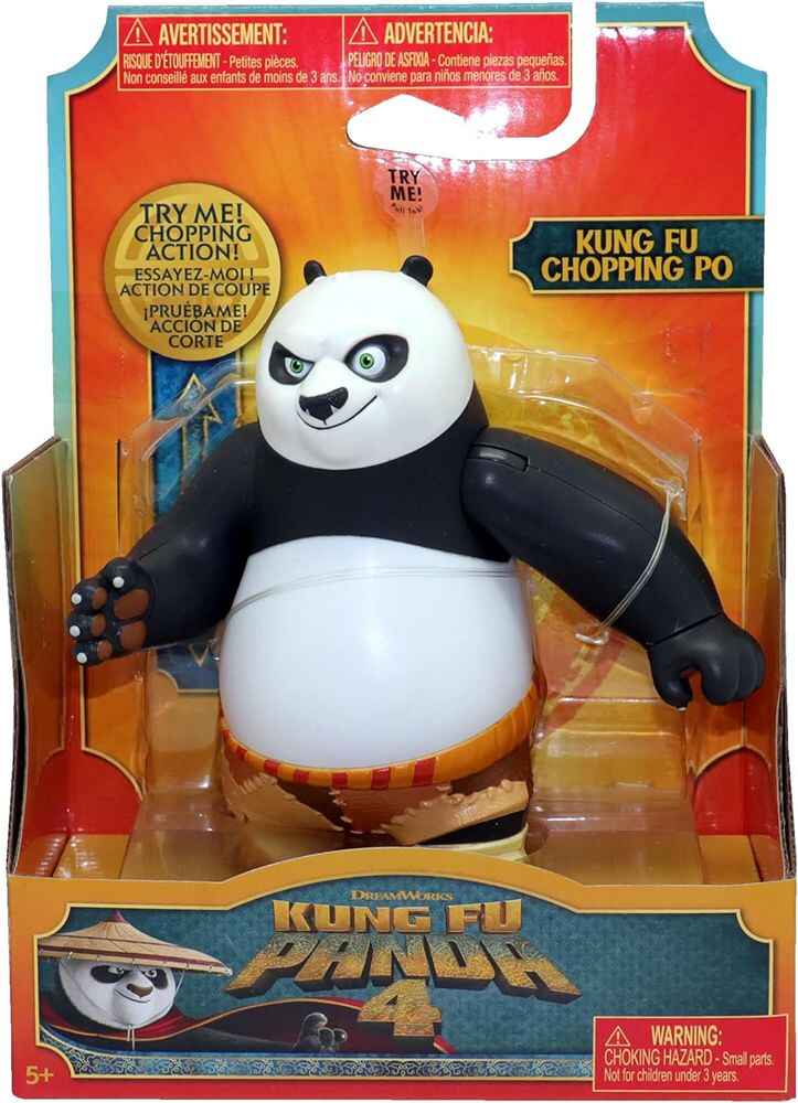 Kung Fu Panda 4 Movie Kung Fu Chopping Po 5.5 Inch Action Figure With Sound Effects
