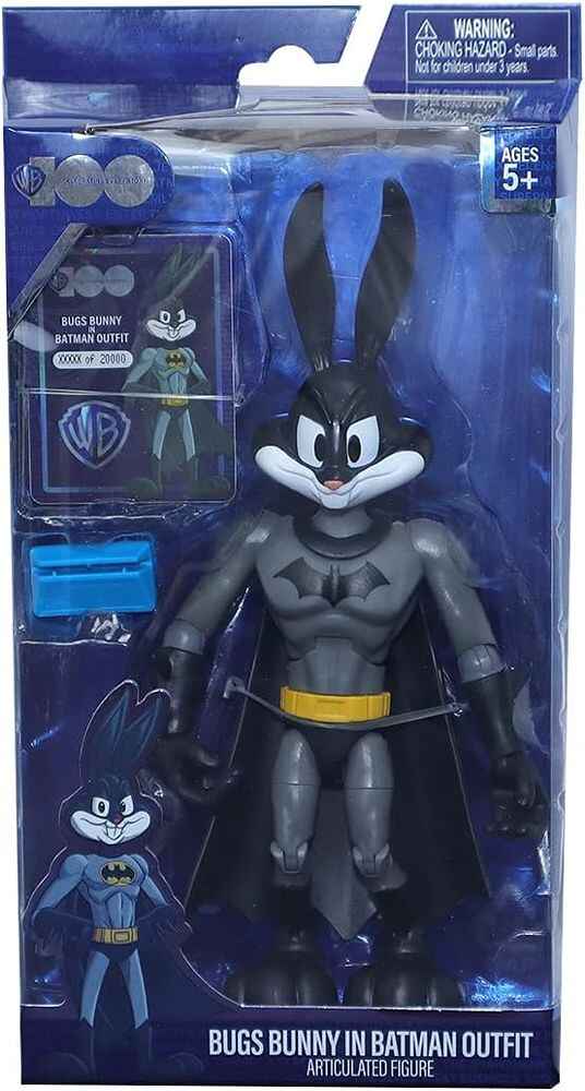 Looney Tunes X DC WB100 Bugs Bunny In Batman Outfit 7 Inch Action Figure