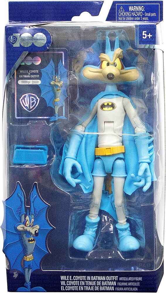 Looney Tunes X DC WB100 Wile E Coyote In Batman Outfit 7 Inch Action Figure