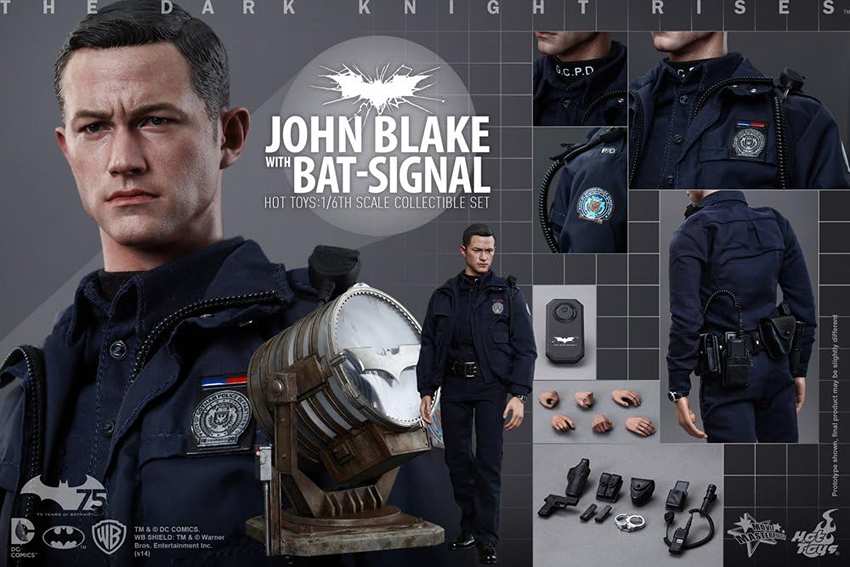 DC Batman The Dark Knight Rises John Blake with Bat-Signal 1/6 Scale #902232 MMS274