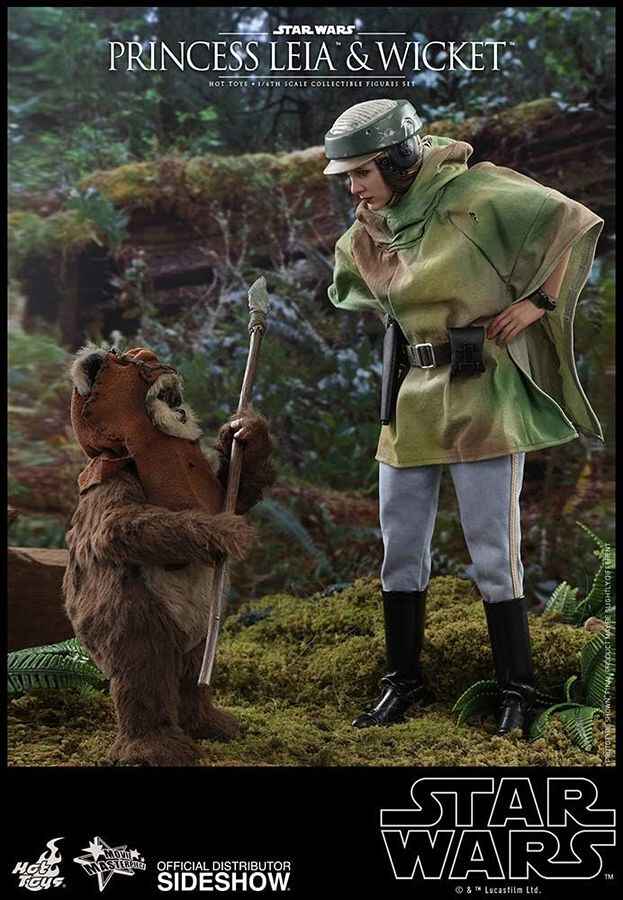 Star Wars Return Of The Jedi Princess Leia & Wicket Set 1/6 scale 11 Inch Figure MMS551 905143