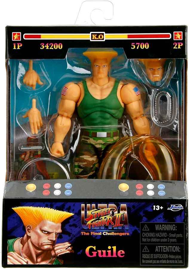 Street Fighter II Guile 1:12 Scale 6 Inch Action Figure