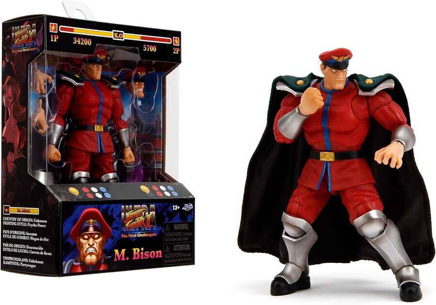 Street Fighter II M. Bison 1:12 Scale 6 Inch Action Figure