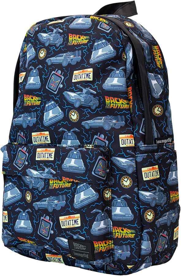 Loungefly Back to the Future 40th Ann. Nylon Backpack Shoulder Bag