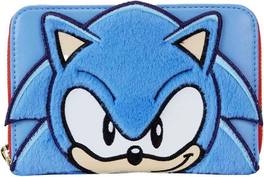 Loungefly Sega Sonic The Hedgehog Classic Plush Zip Wallet