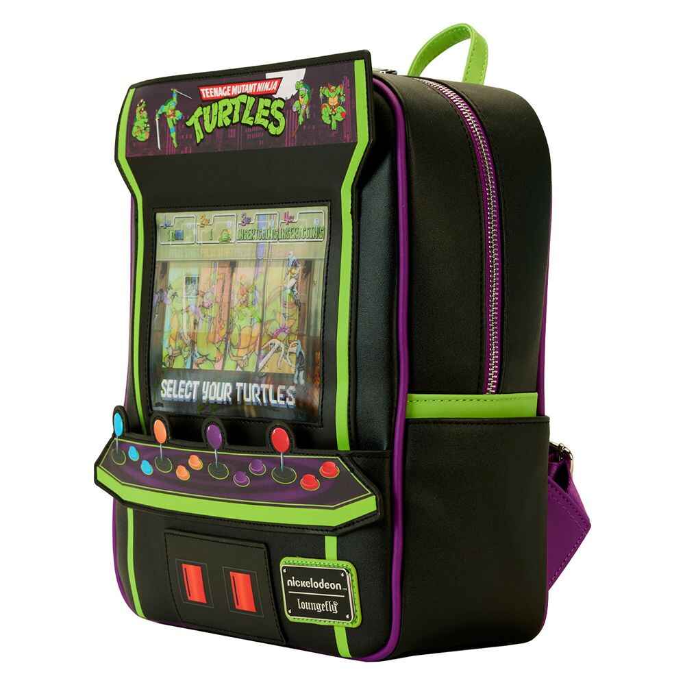 Loungefly Teenage Mutant Ninja Turtles 40th Anniversary Vintage Arcade Mini Backpack Shoulder Bag