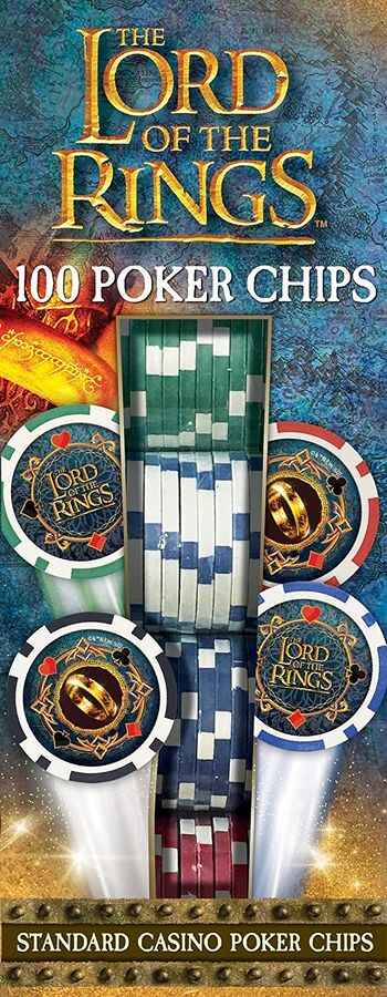 The Lord of the Rings Casino Style Poker Chips 100 Piece
