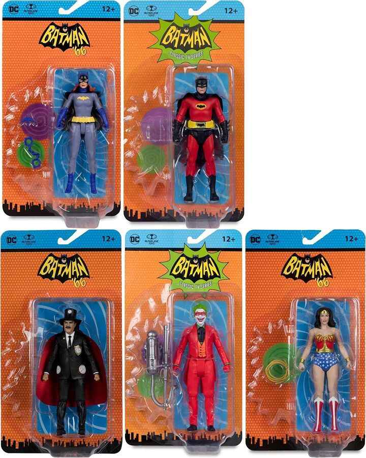 Batman DC Retro 66 Classics TV Series 1960s Wave 11 Set of 5 (Comic) 6 Inch Action Figure