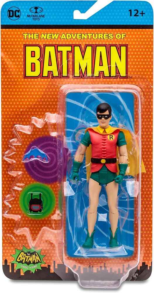 (Pre-Order Feb 2024) Batman DC Retro 66 Classics TV Series 1960s Wave 9 Robin (The New Adventures of Batman) 6 Inch Action Figure