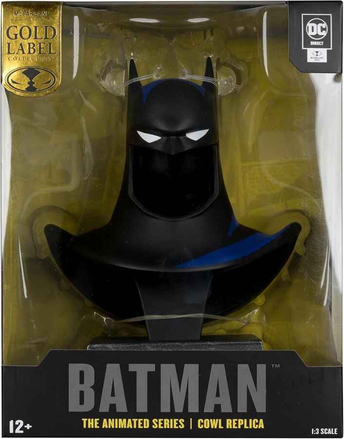 DC Direct Batman (The Animated Series) (Gold Label) Cowl 1/3 Scale 6.75 Inch Collector Replica